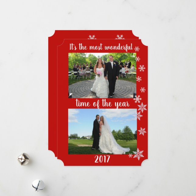 Mest underbara årstider för fotoHelgdag Julkort (Fram/Back In Situ)