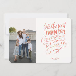 Mest underbara årstider för Rosa Red Photo Car Inbjudningar