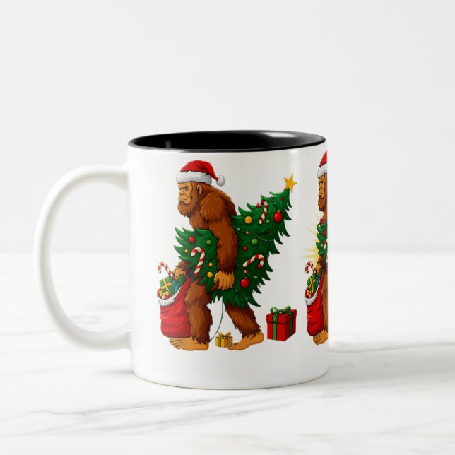 Mest Underbara Jul Co Bigfoot Julgran Två-Tonad Mugg (Vänster)