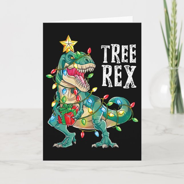 Mest Underbara Jul Co Dinosaurie Julgran Kort (Framsida)