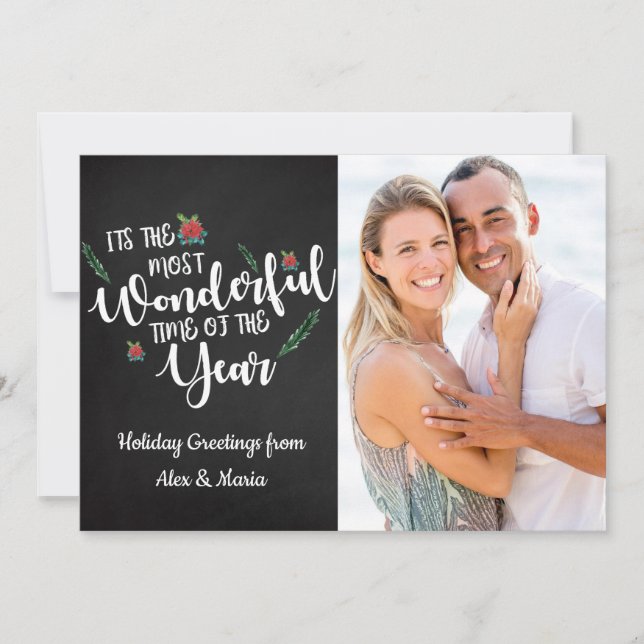 Mest underbara julfoto julkort (Framsida)