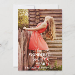 Mest underbara julklapp - lägg till ditt eget foto julkort