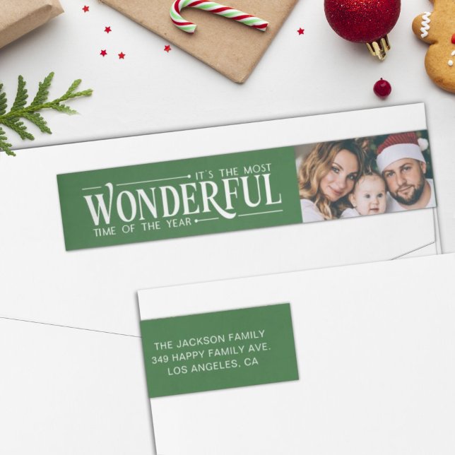 Mest underbara returadresser för fotogrönt etikettband (Skapare uppladdad)