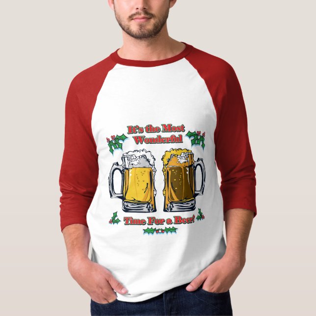 Mest underbara tid för en öl t shirt (Framsida)