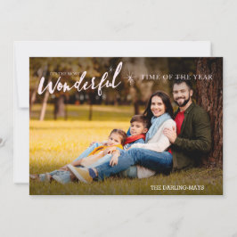 Mest underbara tider på året Julfoto Julkort