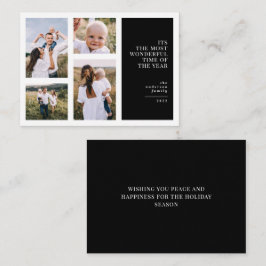 Mest underbara tidschristmas multifoto anteckningskort