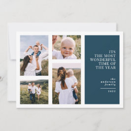 Mest underbara tidschristmas multifoto meddelande