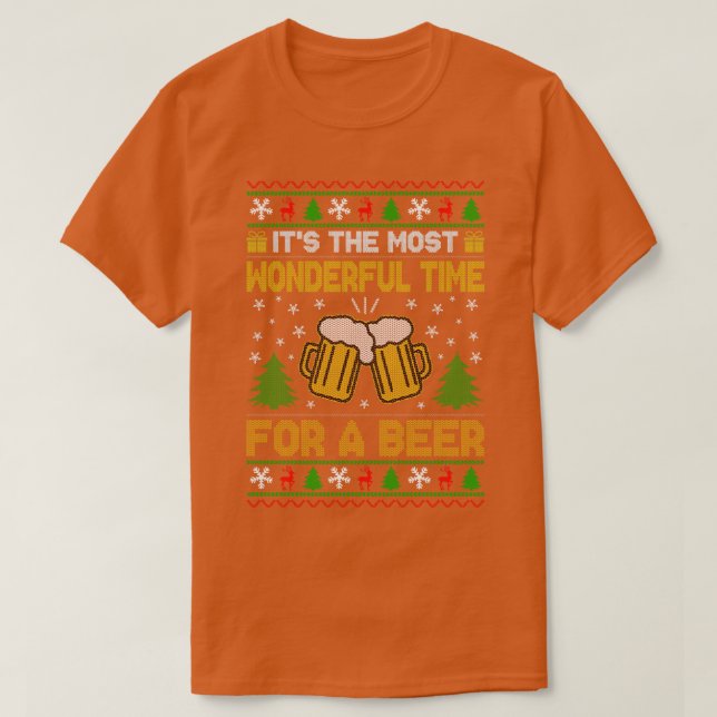 Mest underbart tillfälle för ett Beer Ugly jul-sve T Shirt (Design framsida)