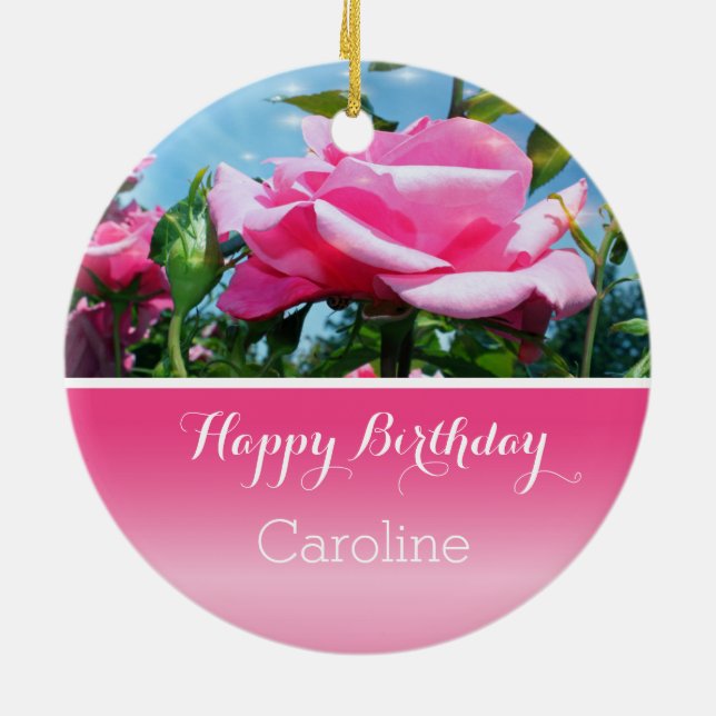 Mest vacker födelsedagspresent från en vän julgransprydnad keramik (Baksidan)