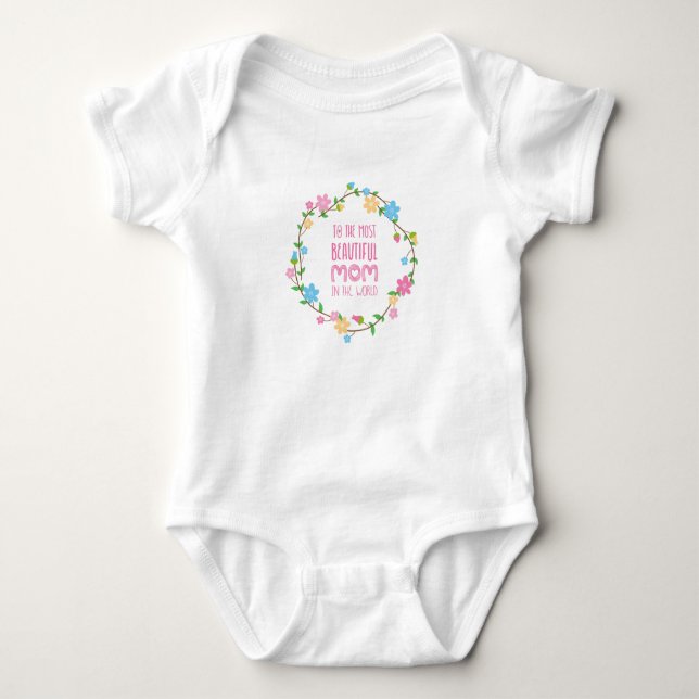 Mest vackra Mamma Mors dag | Kostym T Shirt (Framsida)