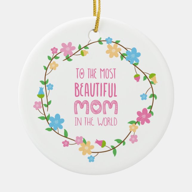 Mest vackra Mamma Mors dag | Ornament (Framsidan)