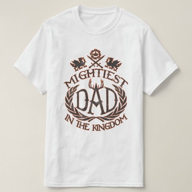 Mest väldig pappa i kungariket t-shirt (Design framsida)
