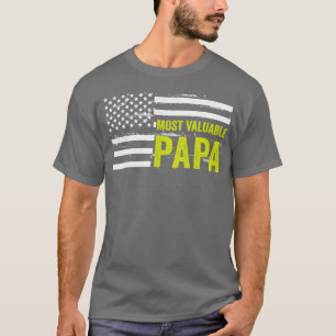 Mest värdefull Pappa Pappa Fars dag (3) T Shirt