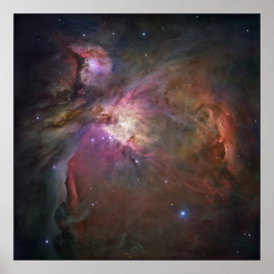Mest vassa Hubbles beskådar av den Orion nebulaen Poster