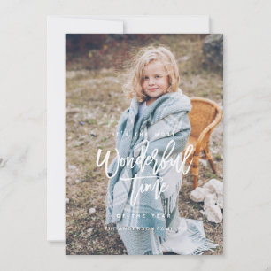 MEST WONDERFUL TIME-julkort [vitt] Julkort