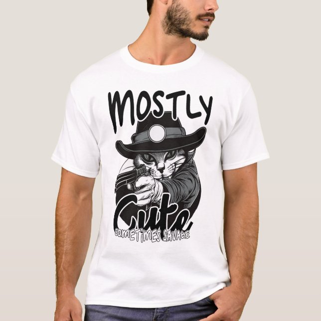 Mestadels cute Ibland Savary T Shirt (Framsida)