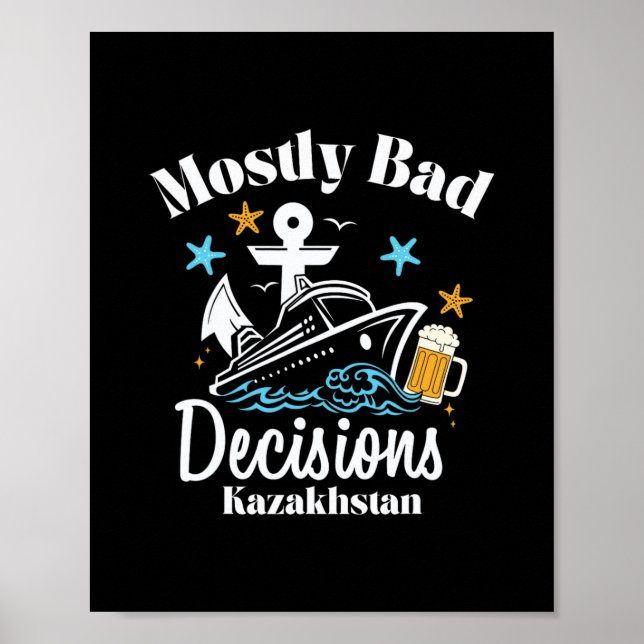 Mestadels D-beslut Kazakstan Spring Break Poster (Framsidan)