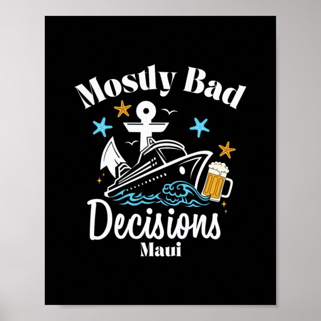 Mestadels D-beslut Maui Spring Break  Poster (Framsidan)