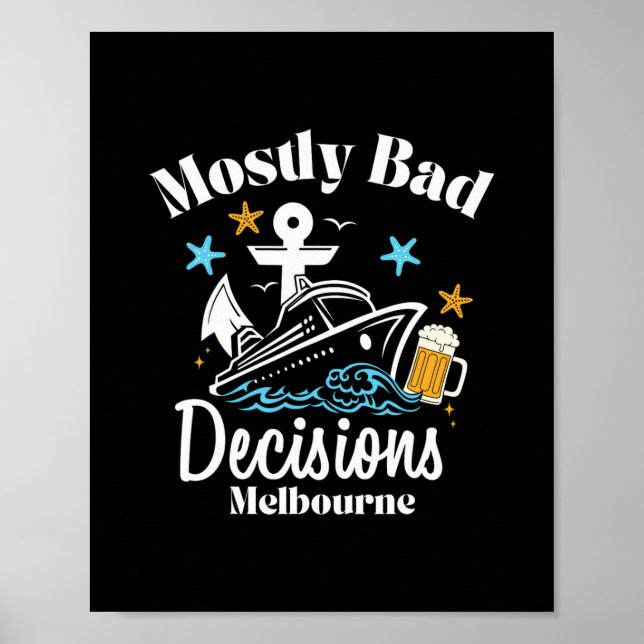 Mestadels D-beslut Melbourne Spring Break Poster (Framsidan)