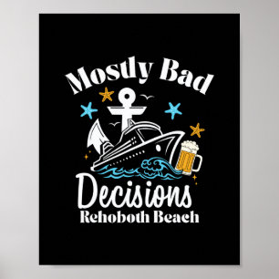 Mestadels D-beslut Rehoboth Beach Spring Break Poster