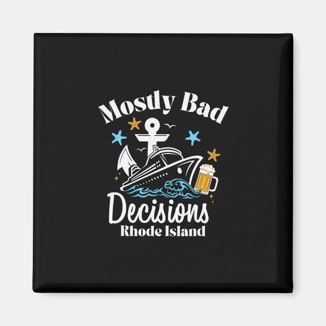 Mestadels D-beslut Rhode Island Spring Break  Magnet (Framsidan)