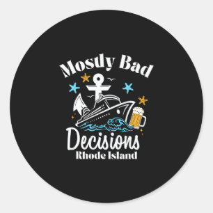 Mestadels D-beslut Rhode Island Spring Break  Runt Klistermärke