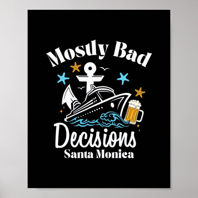 Mestadels D-beslut Santa Monica Spring Break Poster (Framsidan)