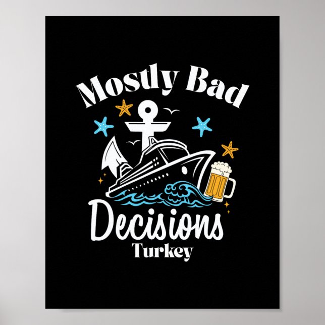 Mestadels D-beslut Turkiet Spring Break Poster (Framsidan)