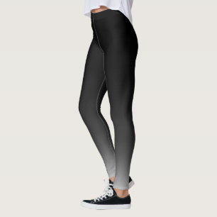 Mestadels svarten som grånar den Ombre lutningen, Leggings