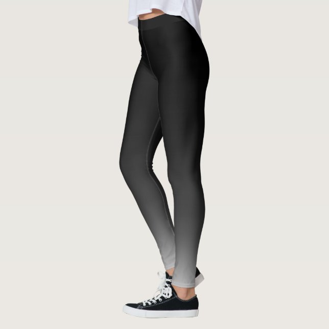 Mestadels svarten som grånar den Ombre lutningen, Leggings (Vänster)