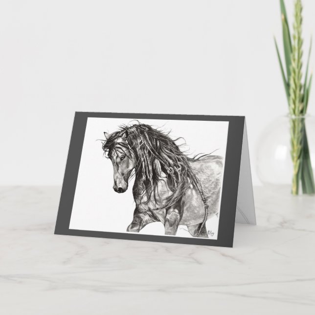 "Mesteño"-hälsningskort Kort (Framsida)