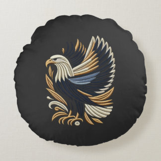 Mestetisk Eagle Embroidery Design | Bold Patriotic Rund Kudde