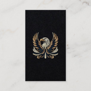 Mestetisk Eagle Embroidery Design Visitkort