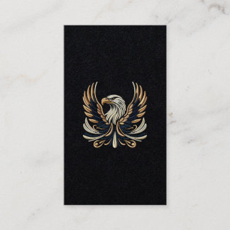 Mestetisk Eagle Embroidery Design Visitkort
