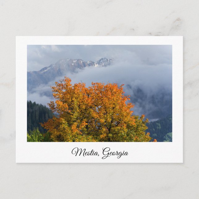 Mestia Georgia-vykort Vykort (Framsida)
