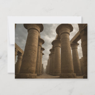 Mesttic Egyptian Temple Columns Postcard Vykort