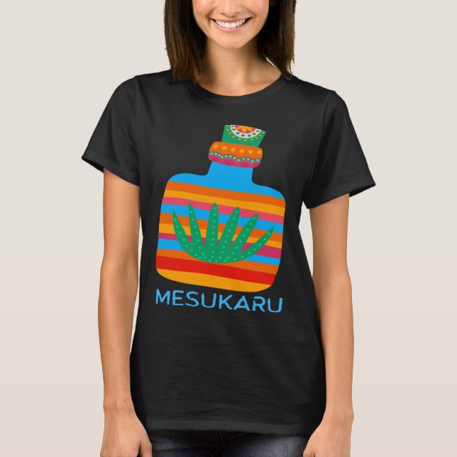 Mesukaru Mezcal Bottle T Shirt (Framsida)