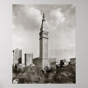 Met Life Tower New York City, 1910. Vintage foto Poster