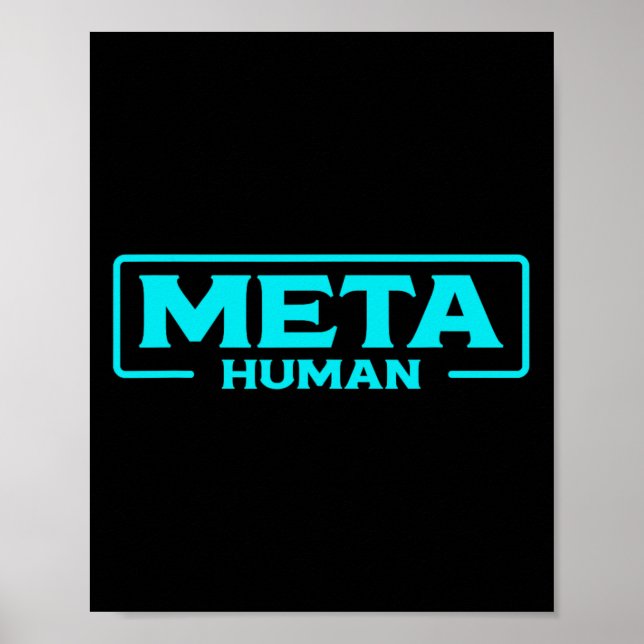 Meta Human Metaversum Vr Virtuell Verklighet Spela Poster (Framsidan)