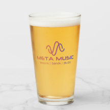 Meta Musik Pint Glas