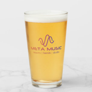 Meta Musik Pint Glas