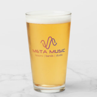 Meta Musik Pint Glas