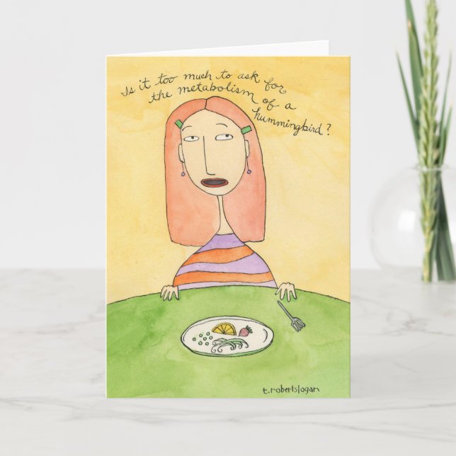 Metabolism av en Hummingbird Kort (Framsida)