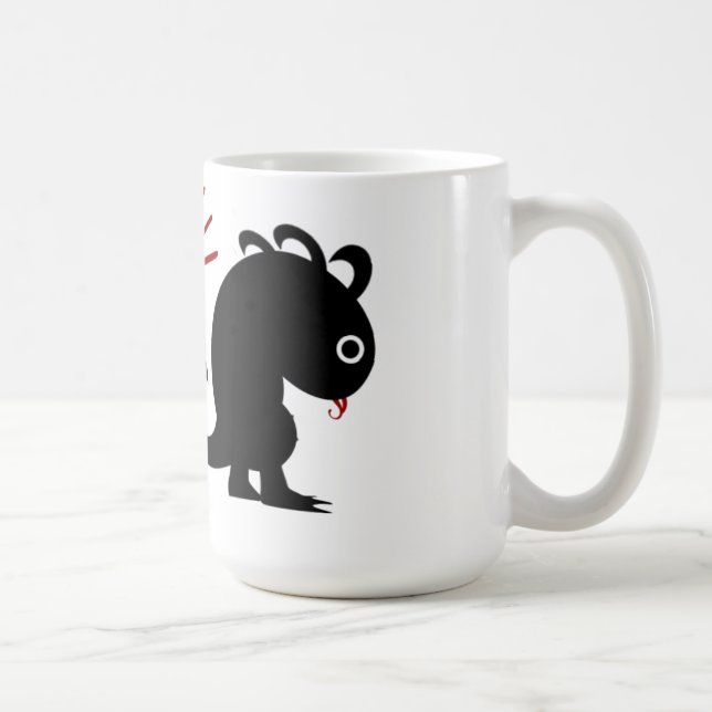 Metafor #5 (Dinosaur w/ meteorite) Kaffemugg (Höger)