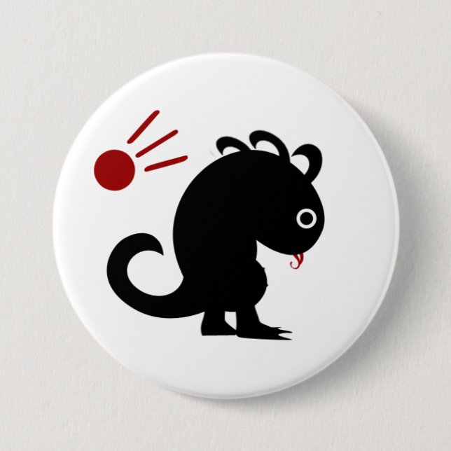 Metafor #5 (Dinosaur w/ meteorite) Knapp (Framsida)