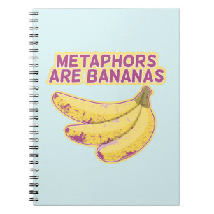 Metafor Funny typografi Anteckningsbok