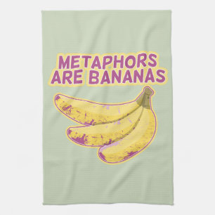 Metafor Funny typografi Kökshandduk