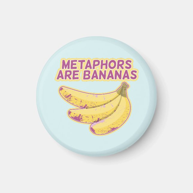 Metafor Funny typografi Magnet (Framsidan)