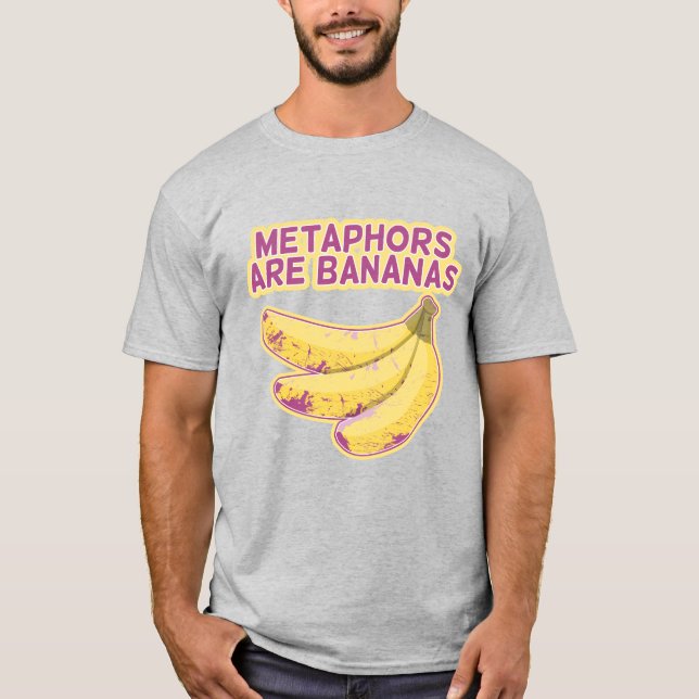 Metafor Funny typografi T Shirt (Framsida)