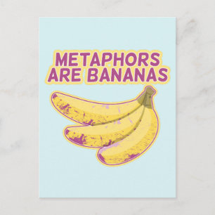 Metafor Funny typografi Vykort